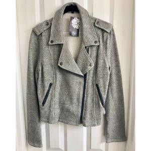 NWT Grey Moto Jacket